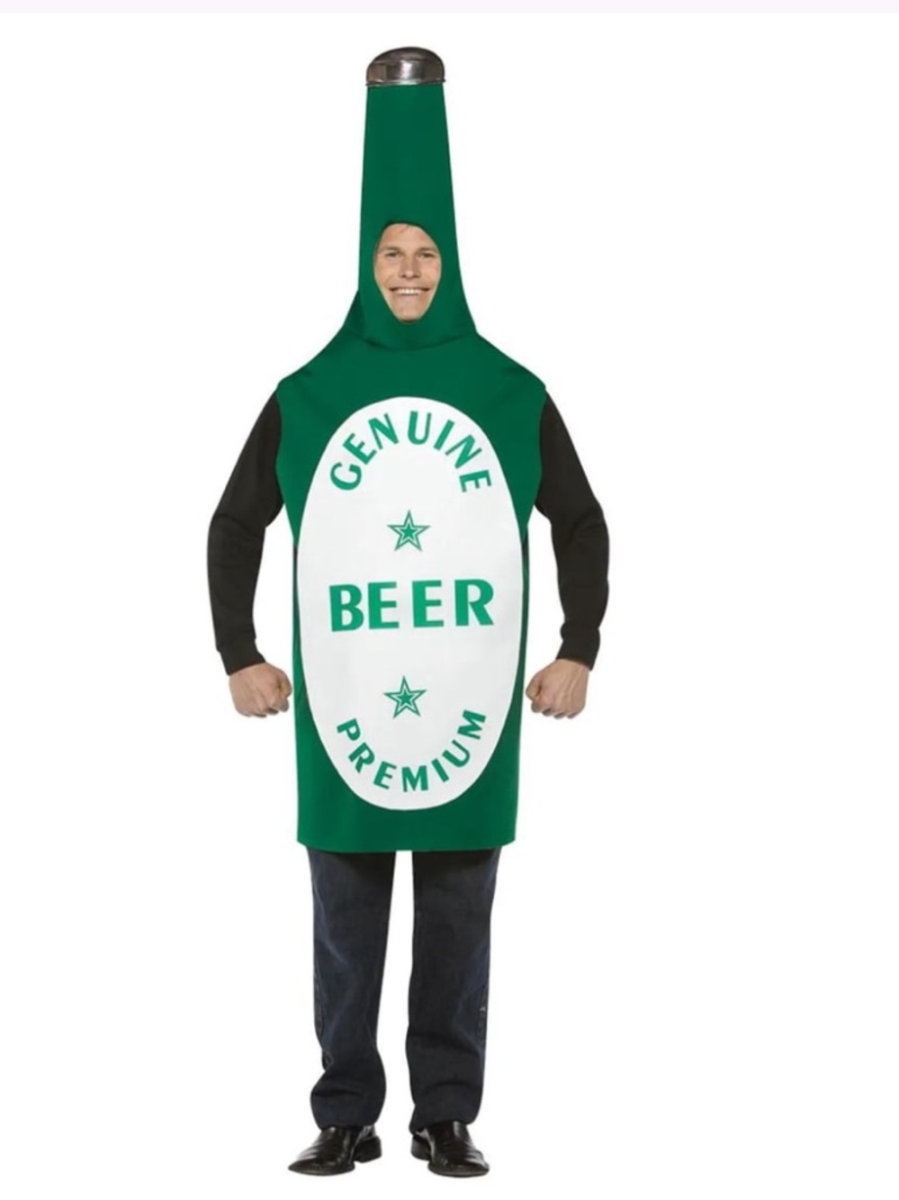 Genuine Green Beer Bottle Costume - Party Dress-Up